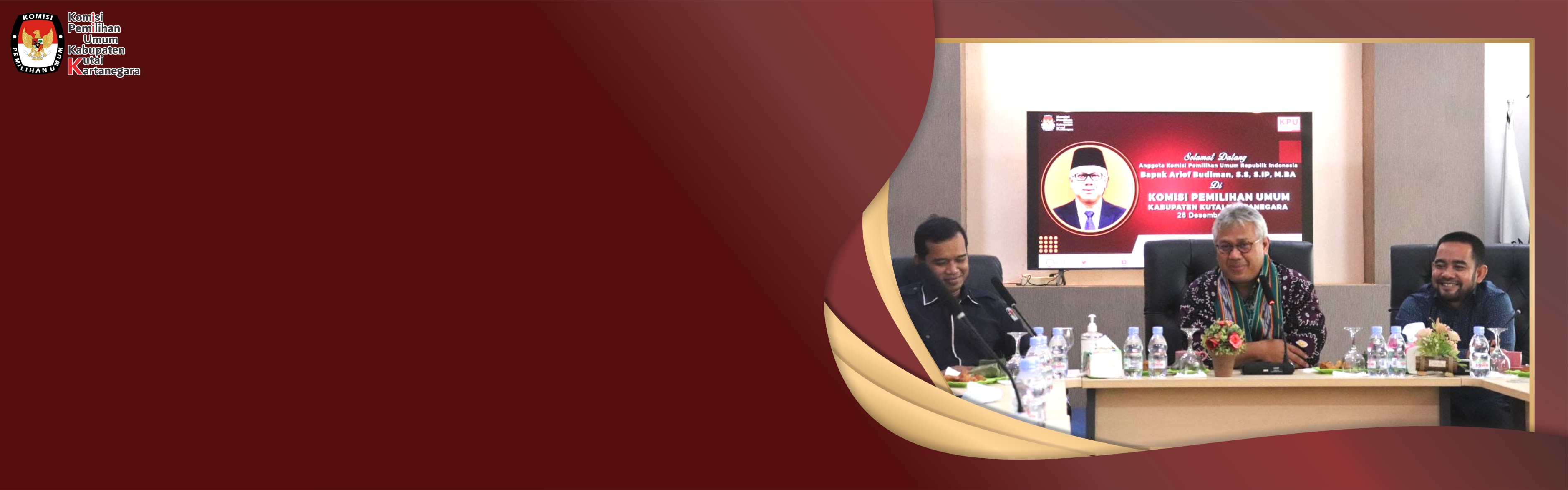 Kunjungan Anggota KPU RI, Arief Budiman, ke Kantor KPU Kabupaten Kutai Kartanegara